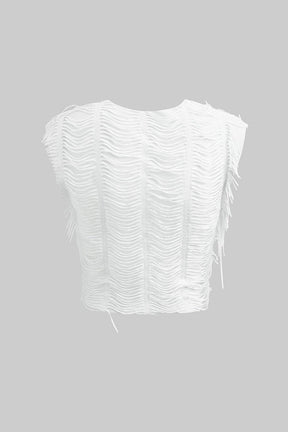 Ensemble Texturé Col V avec Jupe Longue