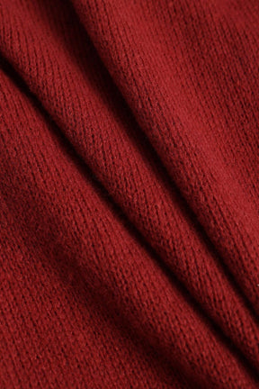 Ensemble tricot bordeaux vue détaillée sublime