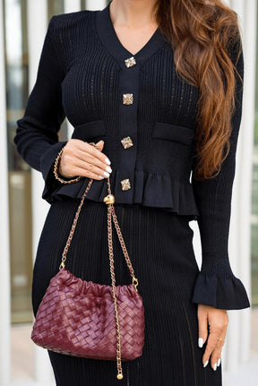 Tenue coordonnée tricot noir style