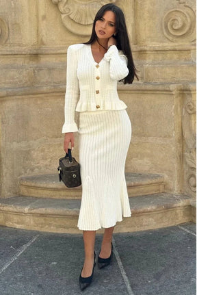 Tenue tricotée noire allure