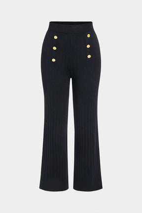 Ensemble tricot détail boutons saphir