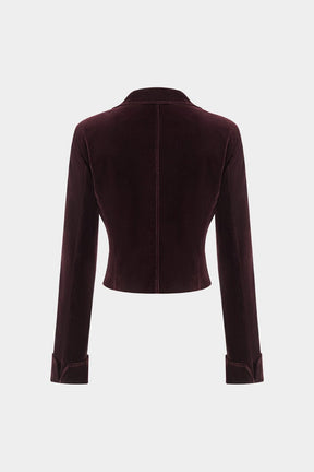 Détail boutons top velours - Harmonie