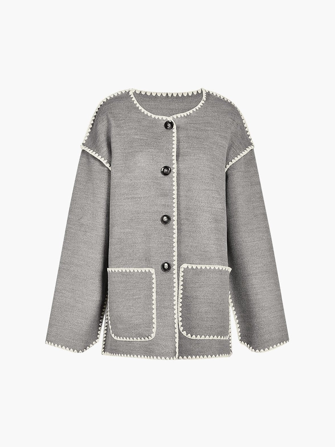 Ensemble Veste Élégante avec Écharpe Assortie