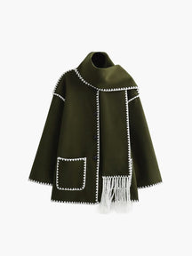 Ensemble Veste Élégante avec Écharpe Assortie