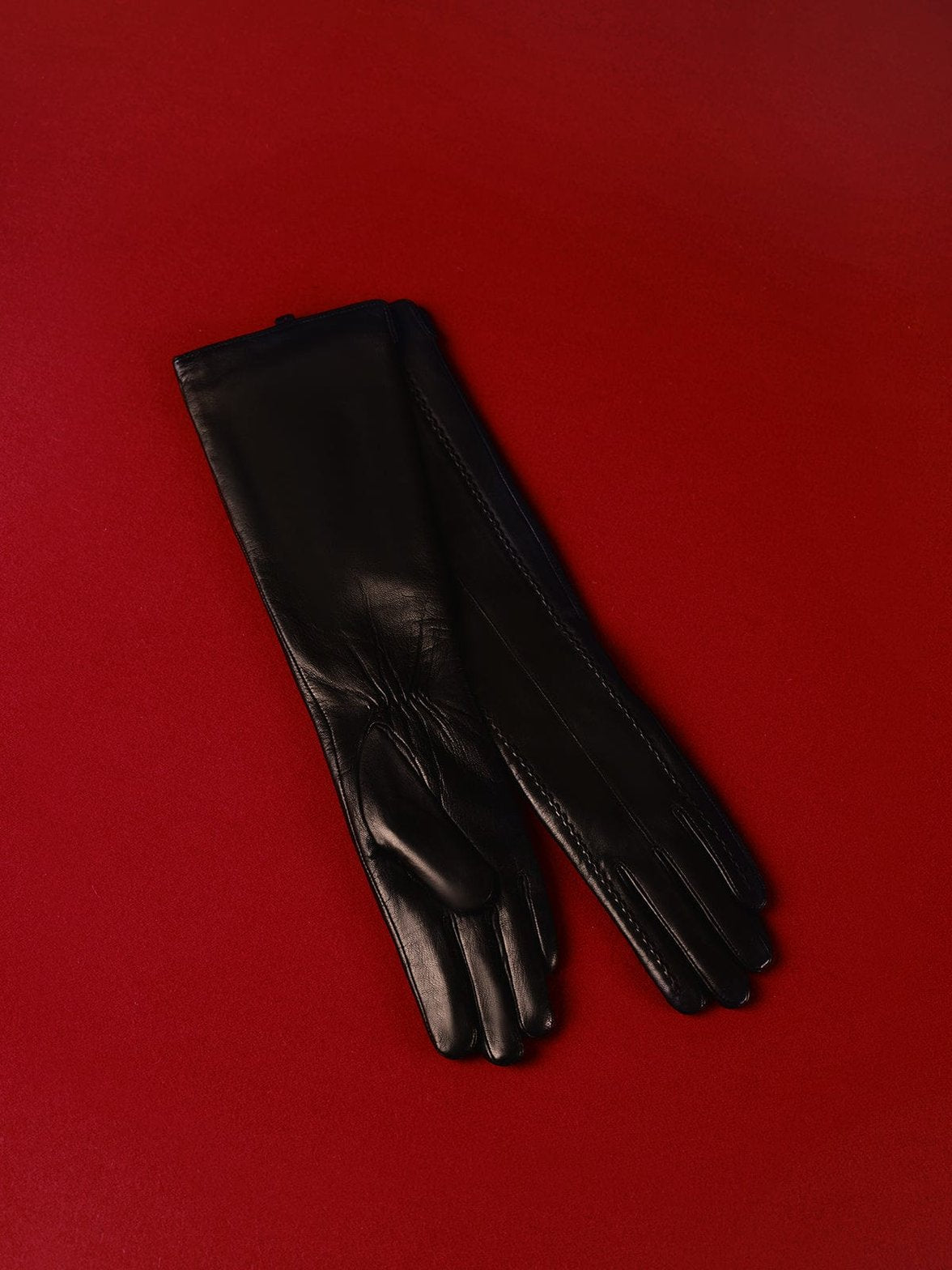 Gants cuir noir qualité raffinement