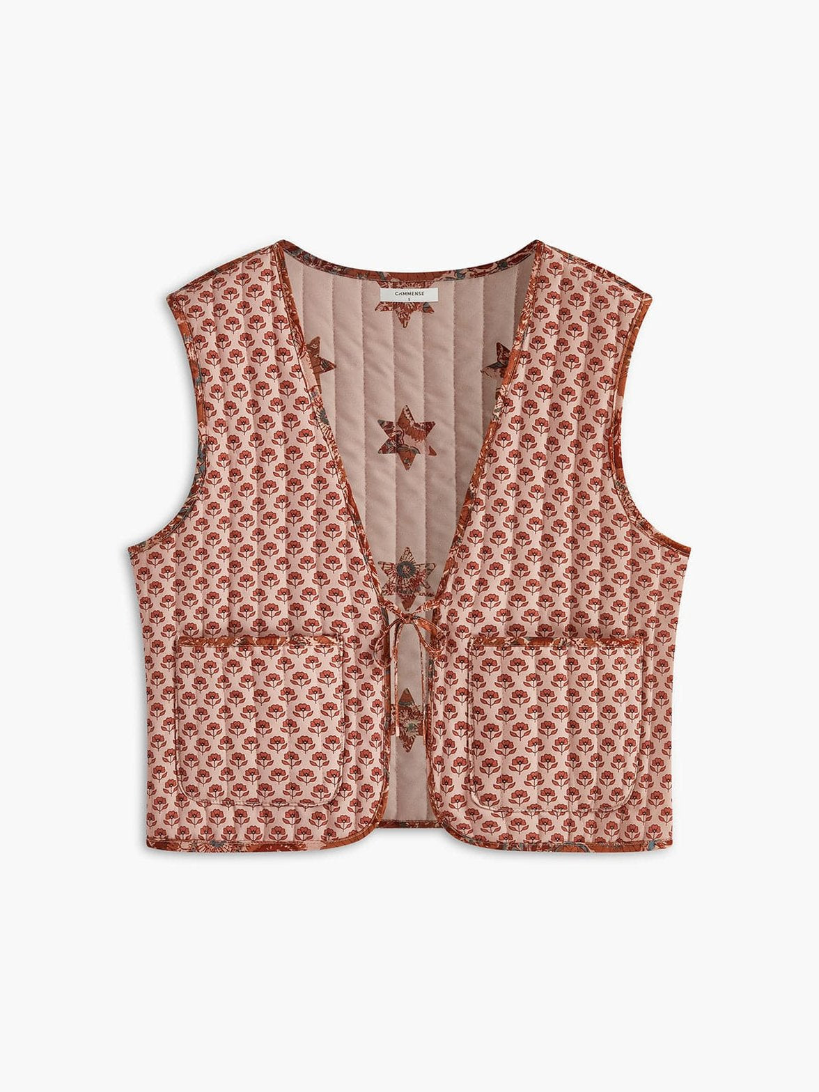 Gilet matelassé style bohème poches étoile