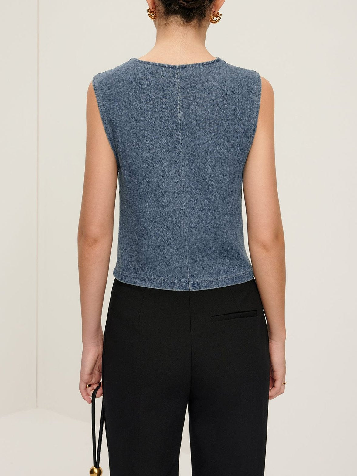 Gilet denim style casual merveille