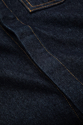 Gilet denim sans manches détail poche nuage