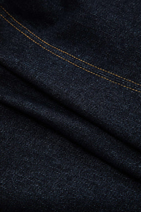 Gilet denim sans manches détail boutons pluie