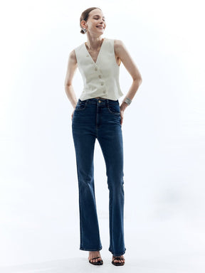 Gilet sans manches blanc chic léger