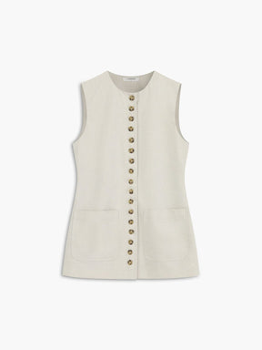 Gilet coupe ajustée gracieux