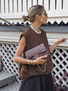 Gilet design moderne brume