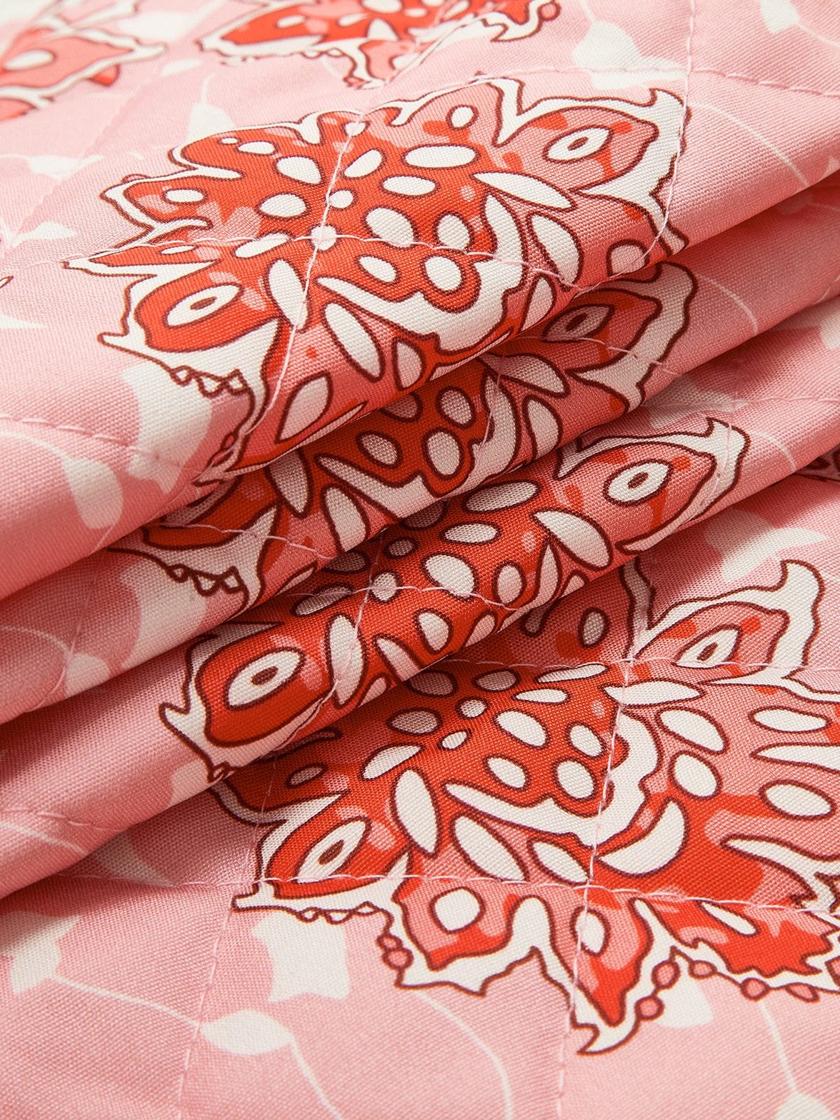 Gilet imprimé rose design légèreté