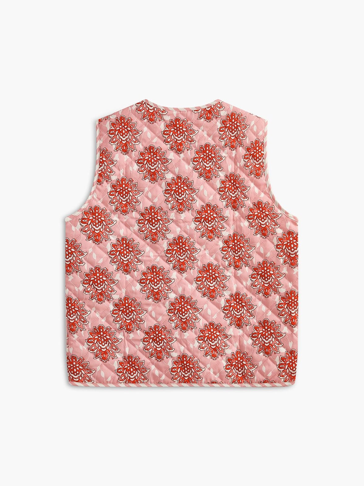 Gilet sans manches imprimé délicatesse