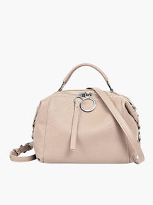 Sac en cuir bleu vue intérieure pluie