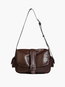 Sac bandoulière camel vue arrière arc