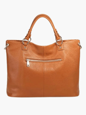 Sac hobo en cuir camel vue intérieure lune