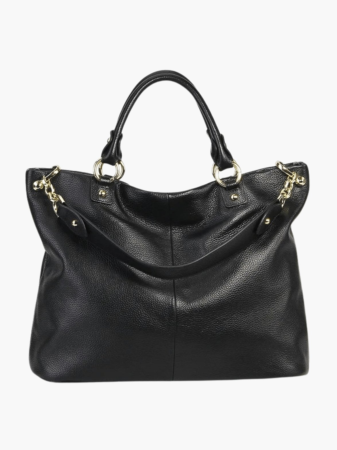 Sac hobo en cuir camel vue bandoulière arc