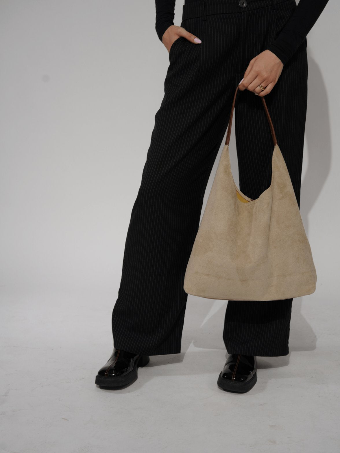 Grand Sac Hobo en Daim Végétal