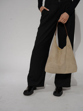 Grand Sac Hobo en Daim Végétal