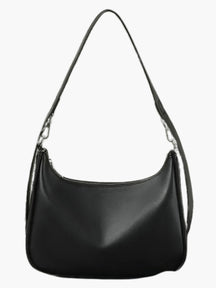 Sac hobo noir porté main cristal