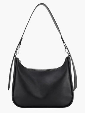 Sac hobo noir élégant vue avant papillon