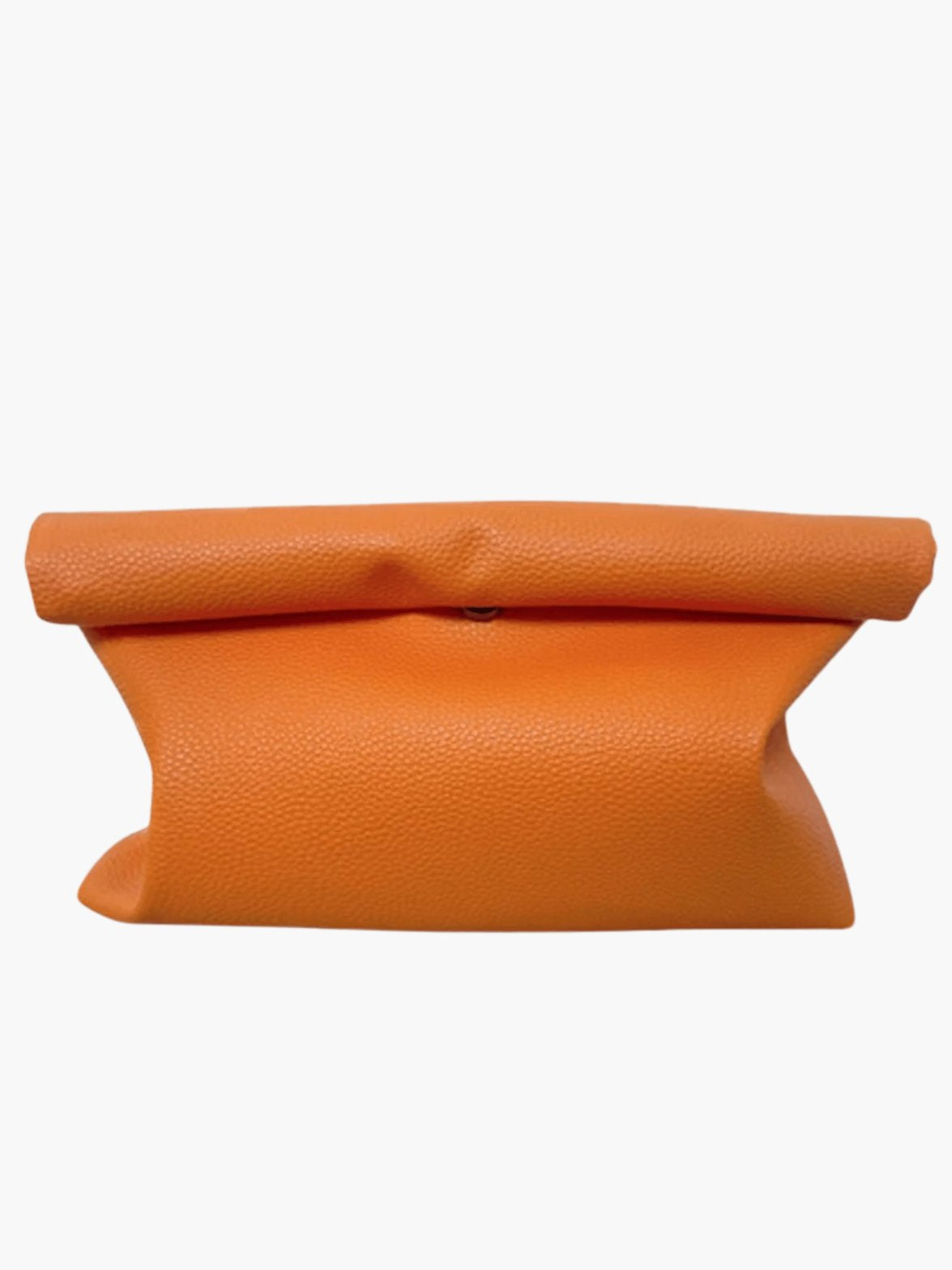 Pochette cuir détail fermeture éclair vent