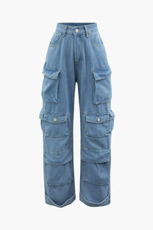 Jean cargo gris détail couture pluie
