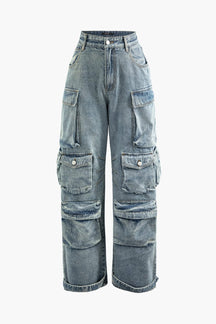 Jean cargo gris style urbain forêt