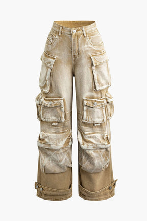 Jean Cargo Oversize Multi-Poches Style Streetwear