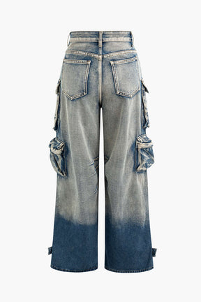 Jean Cargo Oversize Multi-Poches Style Streetwear