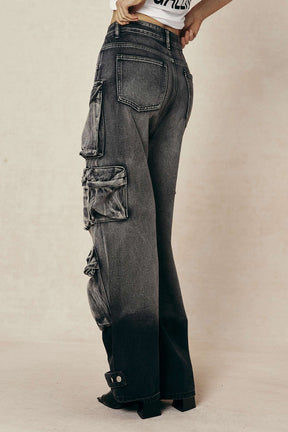Jean Cargo Oversize Multi-Poches Style Streetwear