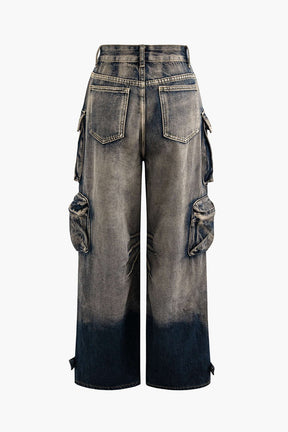 Jean Cargo Oversize Multi-Poches Style Streetwear