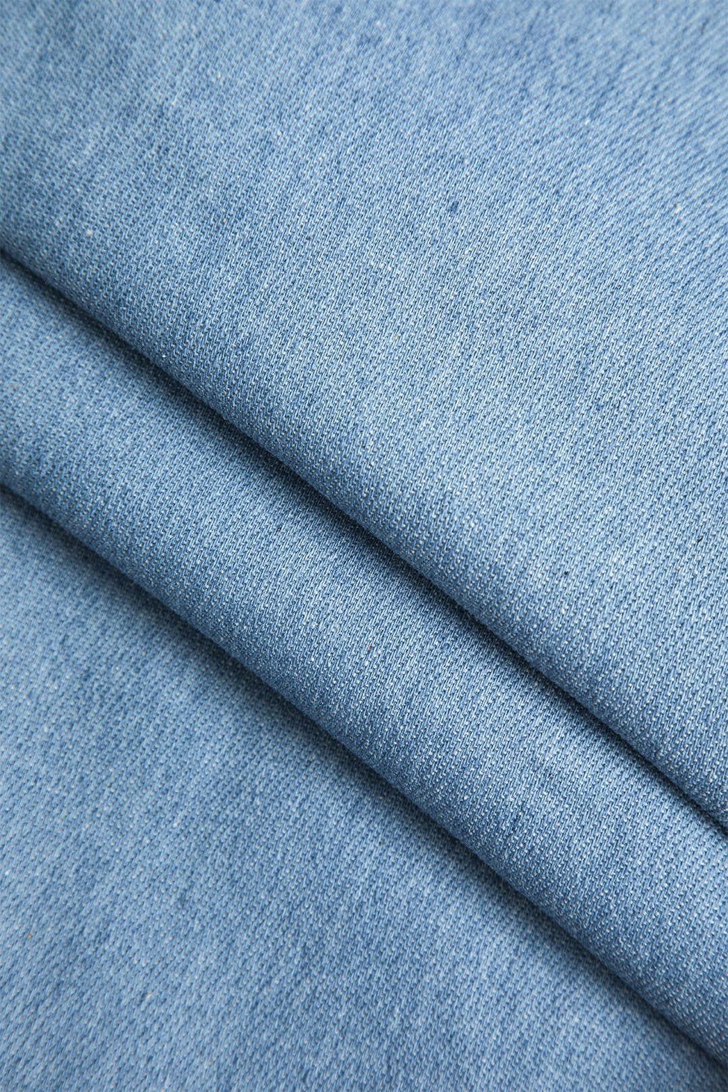 Jean patchwork vert et denim vue détail lune