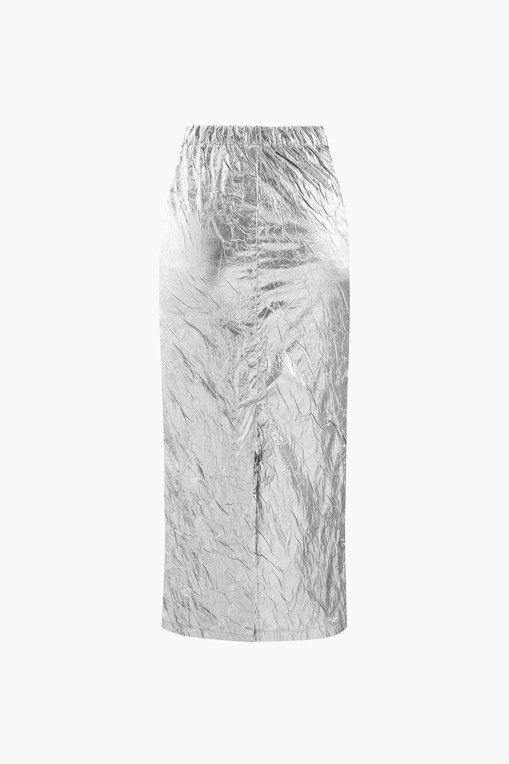 Jupe midi dorée portée - mode