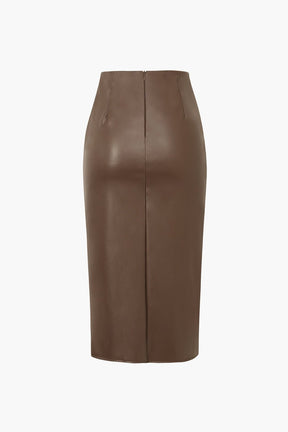 Jupe midi portée tenue professionnelle vent