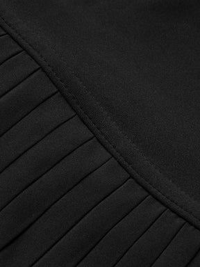Jupe-short active wear noire vague