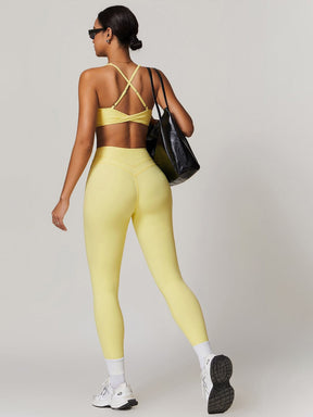 Legging sport beige stretch liberté