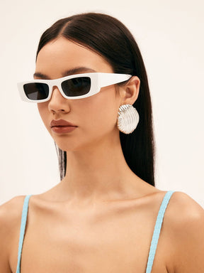 Lunettes de soleil blanches vue de profil cool