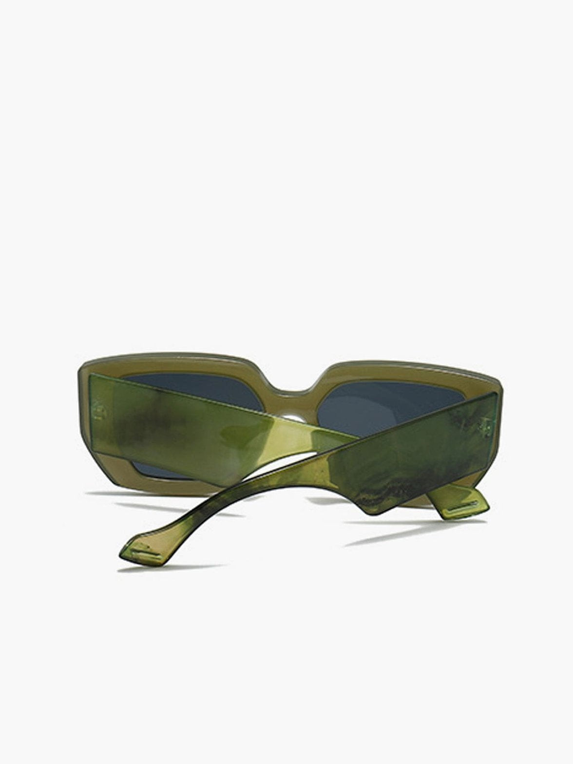 Lunettes de soleil marbrées vue trois-quarts lavande