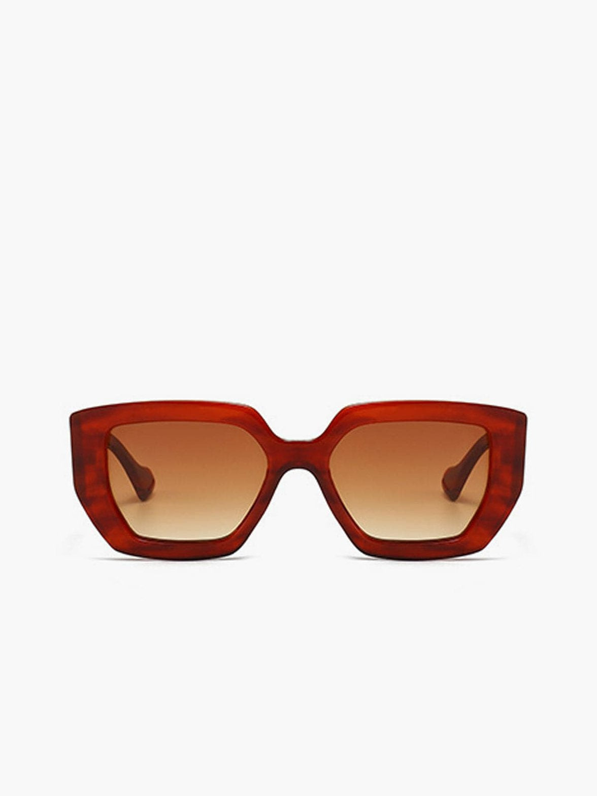 Lunettes de soleil marbrées vue dessus sauge