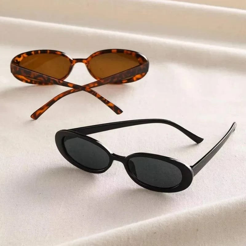 Lunettes de soleil style rétro azur