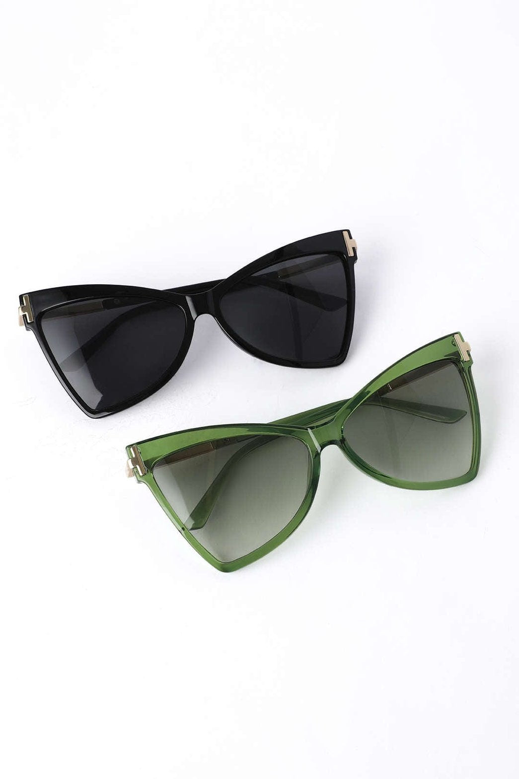 Lunettes de soleil tendance vue détaillée safran