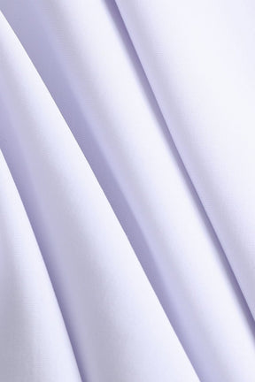 Maillot de bain blanc bustier métallisé vue ensemble océan