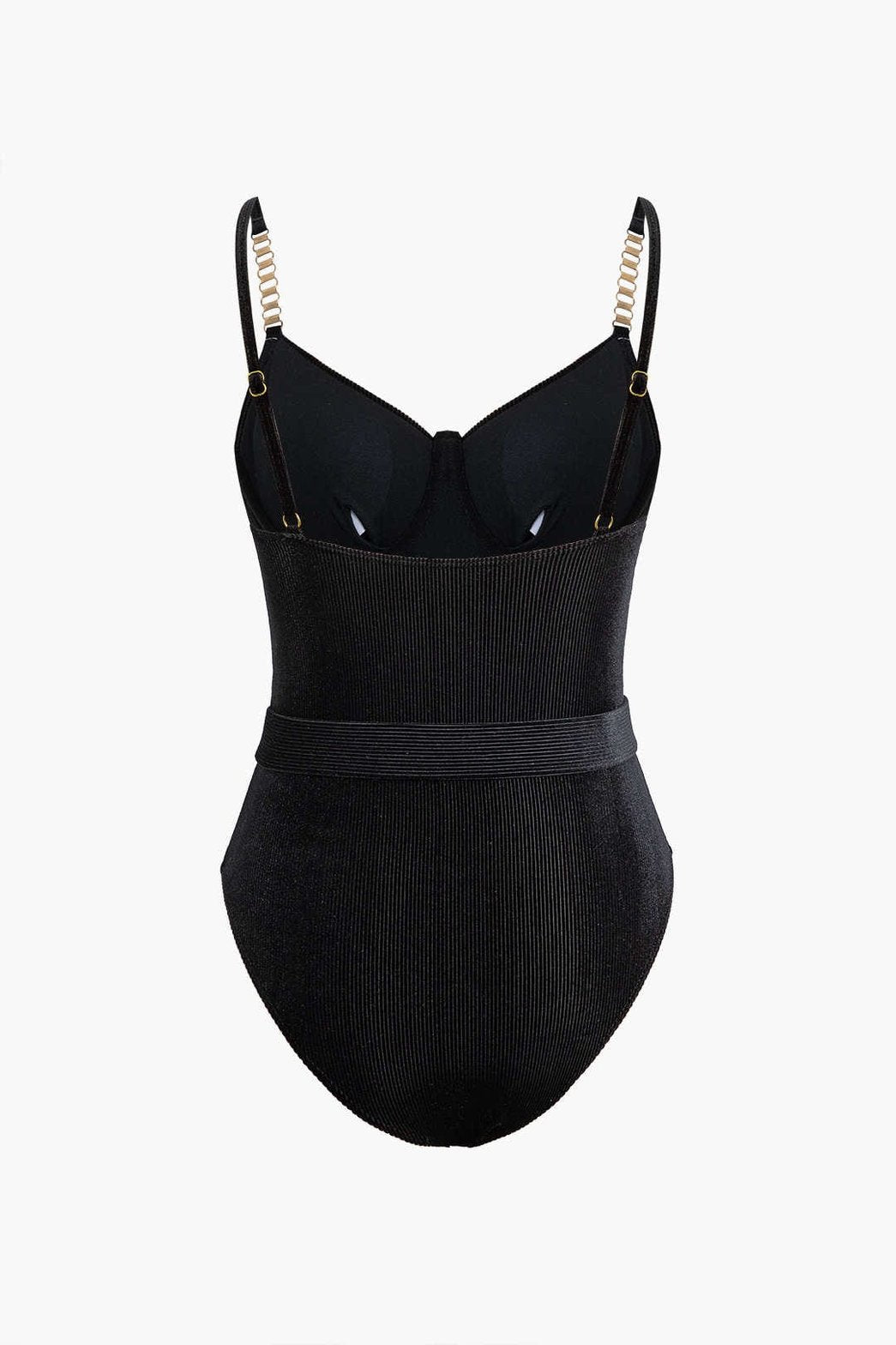 Vue de dos du maillot gainant métallisé harmonie