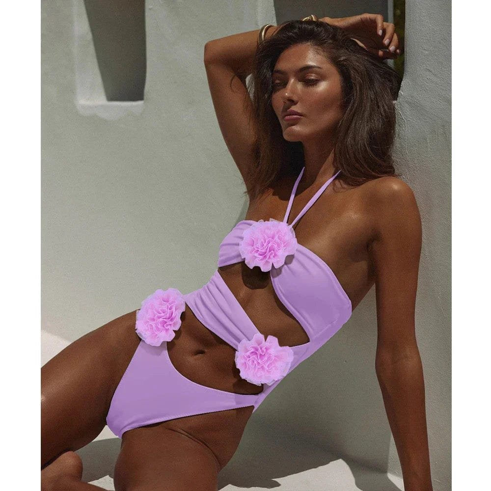 Maillot de bain floral élégant plage