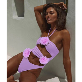 Maillot de bain floral élégant plage