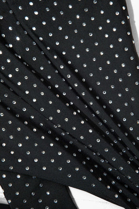 Maillot une pièce noir à pois blanc océan