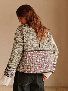 Manteau imprimé floral vue dos rêve