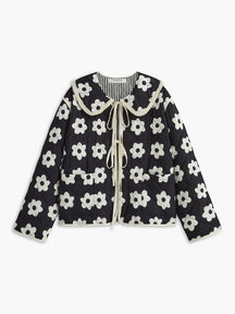 Manteau floral d'hiver vue de face étoile
